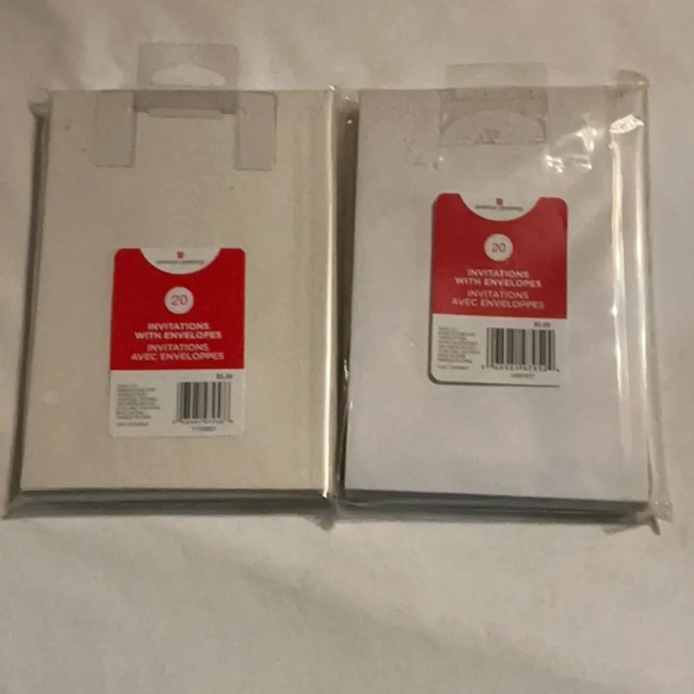 Set of 2 packages of Baby Shower & Celebrate Invitation Cards with envelopes